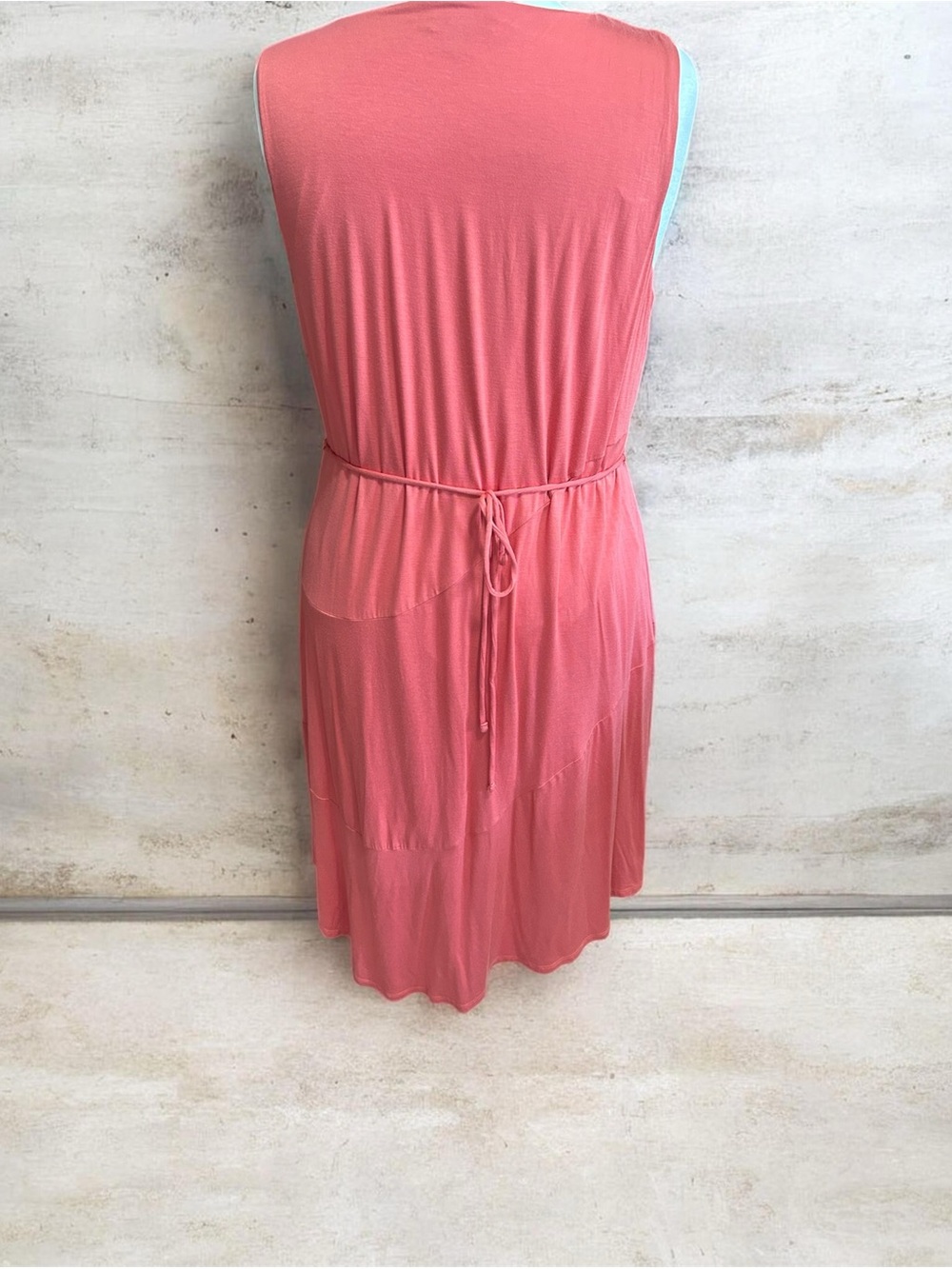 Simply Vera Vera Wang Coral Sleeveless V-Neck Midi  Dress - Picture 11 of 16